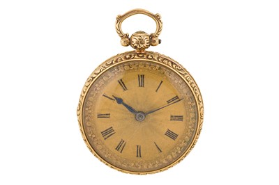 Lot 279 - A 19TH CENTURY OPEN FACED POCKET WATCH