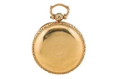 Lot 279 - A 19TH CENTURY OPEN FACED POCKET WATCH