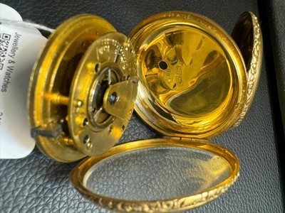 Lot 279 - A 19TH CENTURY OPEN FACED POCKET WATCH