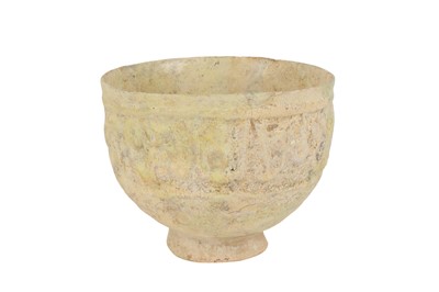 Lot 42 - WHITE GLAZED KASHAN OR NISHAPUR BOWL