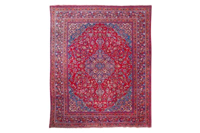 Lot 292 - A FINE KASHAN CARPET, CENTRAL PERSIA