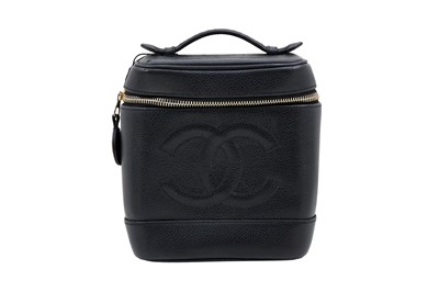 Lot 285 - Chanel Black CC Cosmetic Case