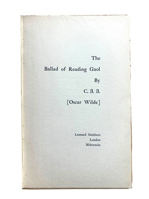 Lot 92 - Wilde. Ballad of Reading Gaol