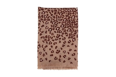 Lot 89 - Cartier Brown Leopard Cashmere Scarf