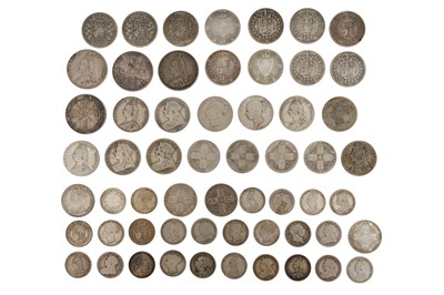 Lot 146 - A GROUP OF VICTORIA (1837-1901), 58X SILVER COINS