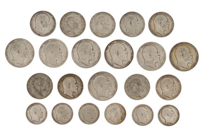 Lot 140 - EDWARD VII (1901 - 1910), 24X SILVER COINS