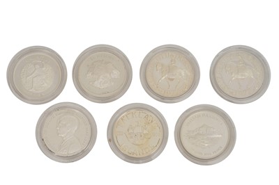 Lot 133 - A COLLECTION OF SEVEN SILVER PROOF COINS