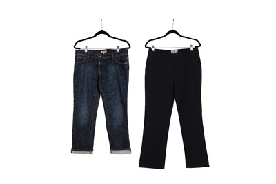 Lot 184 - Burberry Navy Jean and Chino Trouser - Size 42