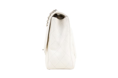 Lot 269 - Chanel White Jumbo Classic Single Flap Bag