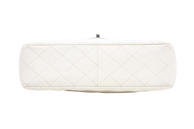 Lot 269 - Chanel White Jumbo Classic Single Flap Bag