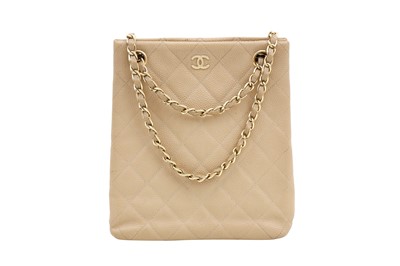 Lot 124 - Chanel Beige CC Shoulder Bag