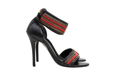 Lot 279 - Alexander McQueen Zipper Heeled Sandal - Size 37