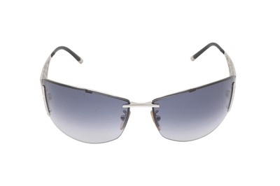 Lot 341 - Mont Blanc Black Embellished Sheild Sunglasses