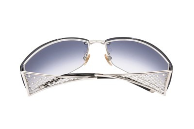 Lot 341 - Mont Blanc Black Embellished Sheild Sunglasses