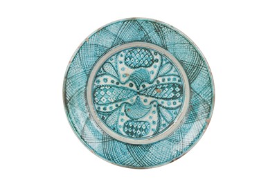 Lot 52 - A TURQUOISE POTTERY BOWL