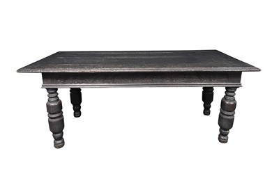 Lot 366 - AN EARLY 17TH CENTURY AND LATER REFECTORY TABLE