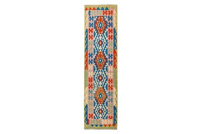 Lot 11 - A FINE TURKISH DESIGN KILIM RUNNER