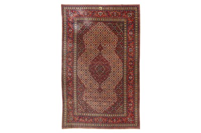 Lot 31 - A FINE ANTIQUE SIGNED TABRIZ CARPET, NORTH-WEST PERSIA