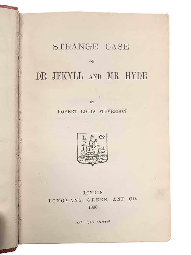 Lot 89 - Stevenson (Robert Louis) Strange case of Dr. Jekyll and Mr. Hyde, First edition, 1886