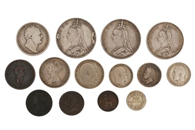 Lot 137 - A MISCELLANY OF 14X BRITISH COINS