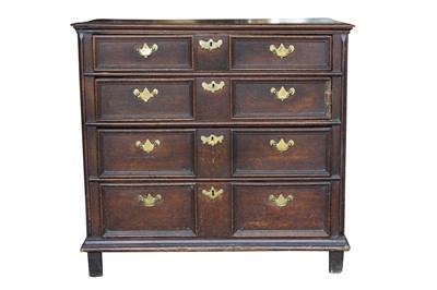 Lot 363 - AN OAK CHEST, CIRCA 1700