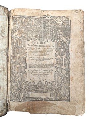 Lot 9 - Bible [English] 1598