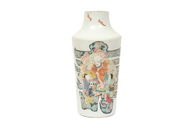 Lot 156 - A CHINESE FAMILLE-ROSE 'SHOU LAO' VASE