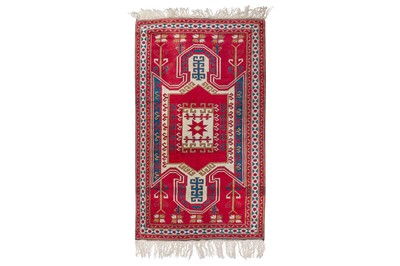 Lot 273 - A FINE TURKISH RUG OF CAUCASIAN DESIGN