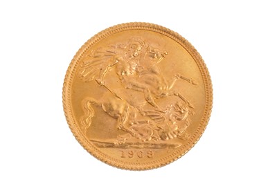 Lot 108 - A BOXED ELIZABETH II FULL GOLD SOVEREIGN DATED 1968