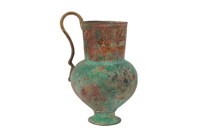 Lot 30 - AN ENGRAVED BRONZE JUG