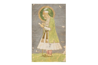 Lot 158 - MINIATURE PAINTING OF EMPEROR ALAMGIR AURANGZEB (R.1658-1707)