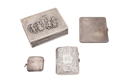 Lot 132 - A mixed group of sterling silver cases