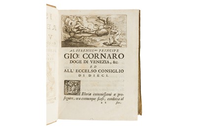 Lot 3 - Garzoni: storia delta repubblica veneziana. 2vol. 1712
