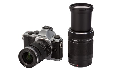 Lot 220 - An Olympus OM-D Digital Camera Outfit