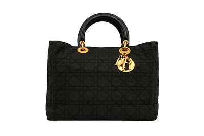 Lot 236 - Christian Dior Black Medium Lady Dior Bag