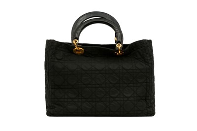 Lot 362 - Christian Dior Black Medium Lady Dior Bag