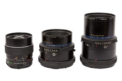 Lot 136 - A Selection of Mamiya Sekor Medium Format Lenses