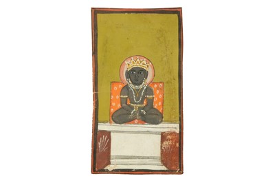 Lot 172 - A PAINTING OF BUDDHA SAT IN DHYANA POSE