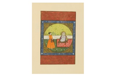Lot 388 - A seated Holy Man with Pupil