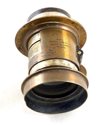 Lot 171 - A Burke & James & a Ross Brass Lens.