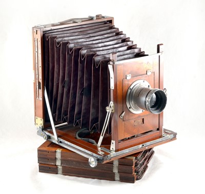 Lot 74 - Uncommon Whole Plate Field Cameras with Aluminium Fittings & Ross Lens circa 1874.