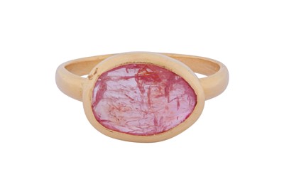 Lot 244 - A PINK SAPPHIRE RING, CIRCA 2010