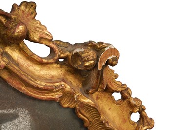 Lot 308 - A PAIR OF GEORGE III PERIOD GILTWOOD MIRRORS, THIRD QUARTER 18TH CENTURY