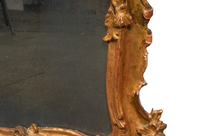 Lot 308 - A PAIR OF GEORGE III PERIOD GILTWOOD MIRRORS, THIRD QUARTER 18TH CENTURY