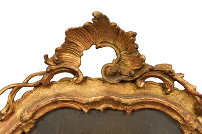 Lot 308 - A PAIR OF GEORGE III PERIOD GILTWOOD MIRRORS, THIRD QUARTER 18TH CENTURY