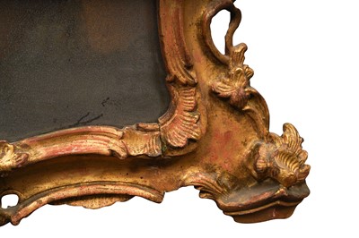 Lot 308 - A PAIR OF GEORGE III PERIOD GILTWOOD MIRRORS, THIRD QUARTER 18TH CENTURY