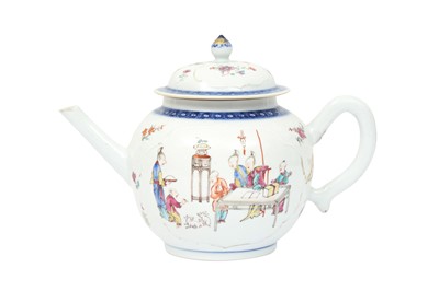 Lot 262 - A CHINESE FAMILLE-ROSE TEAPOT AND COVER