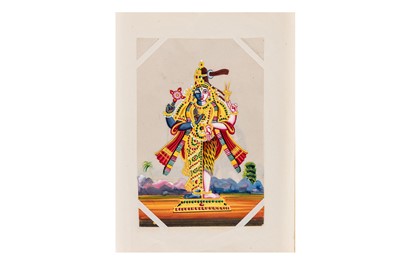 Lot 46 - A large collection of 156 Indian Miniatures on mica [c.1850-60]