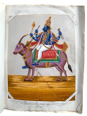 Lot 46 - A large collection of 156 Indian Miniatures on mica [c.1850-60]