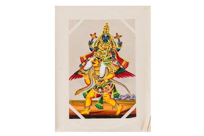 Lot 46 - A large collection of 156 Indian Miniatures on mica [c.1850-60]
